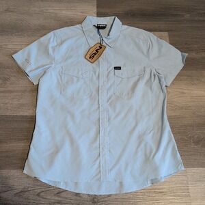 NRS‎ Guide Short Sleeve Shirt Women's Small Sterling Blue NWT NEW Kayak Fishing